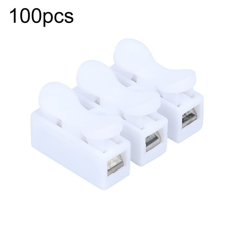 100pcs Self-Locking Push Type Ceiling Light Quick Terminal Block