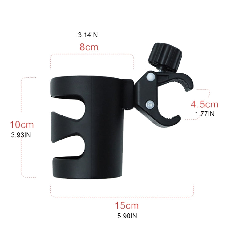Baby Stroller Cup Holder Universal 360 Rotatable Drink Bottle Rack