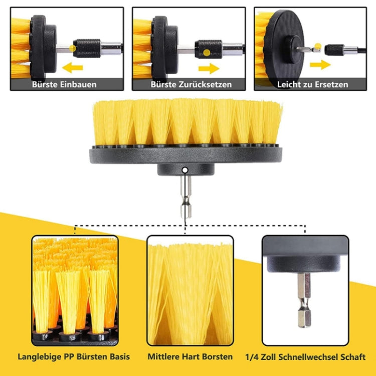 8 In 1 Electric Drill Crevice Cleaning Brush Car Wash Tool Set