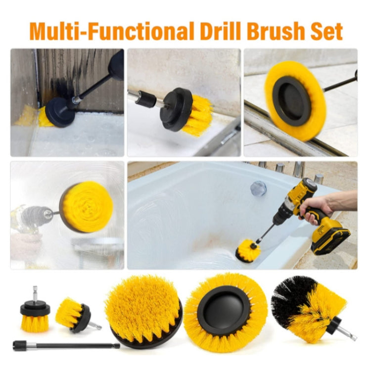 8 In 1 Electric Drill Crevice Cleaning Brush Car Wash Tool Set