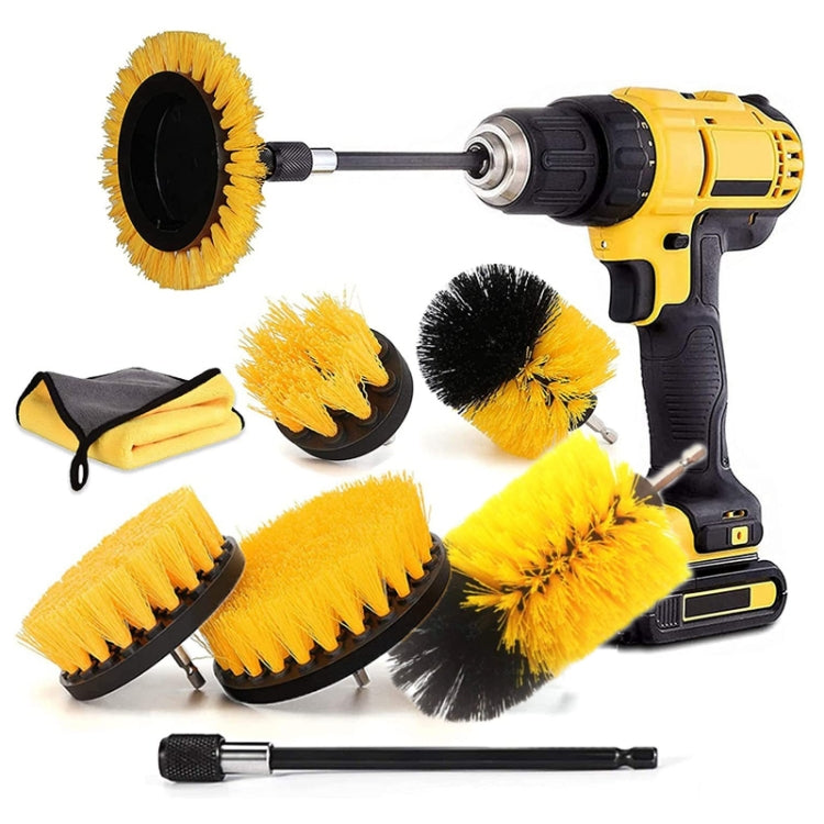 8 In 1 Electric Drill Crevice Cleaning Brush Car Wash Tool Set