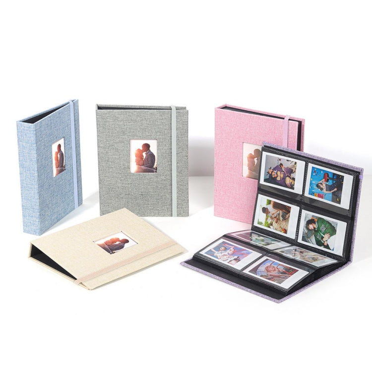 3-inch 208 Pockets Cotton Linen Photo Album Photocard Holder