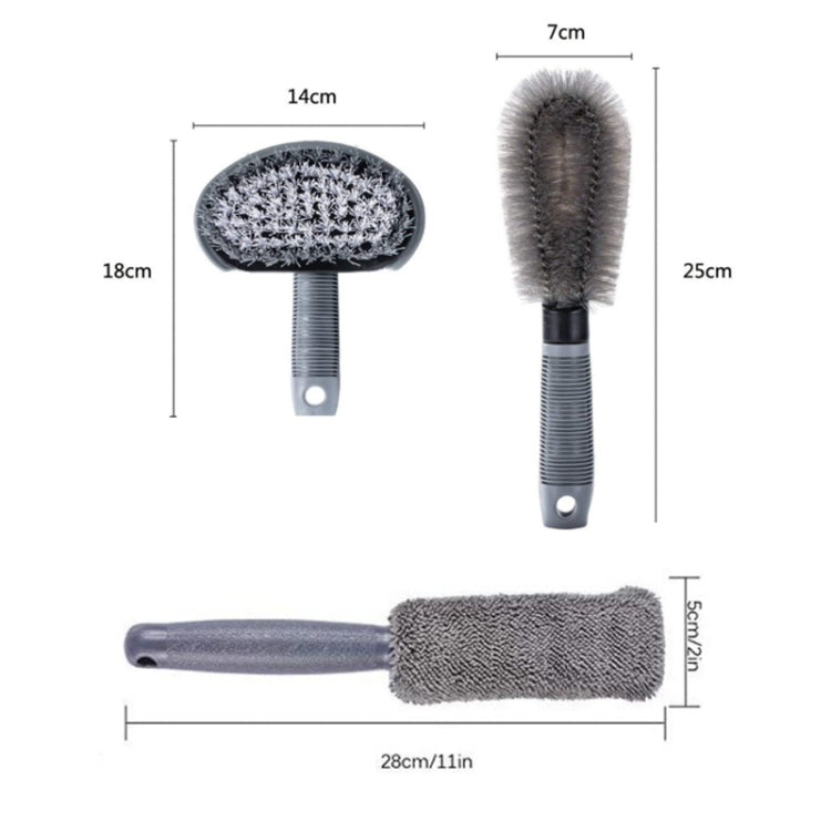 6pcs/Set Gloves Dusting Tire Brush Car Cleaning Brush Set