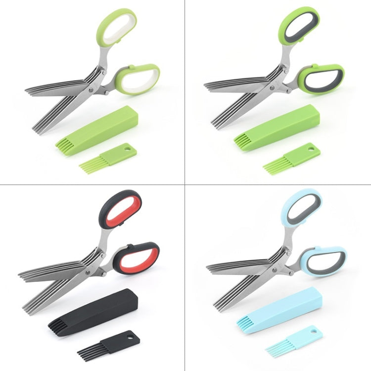 Five-Layer Vegetable Scissors Office Shredding Stainless Steel Scissors
