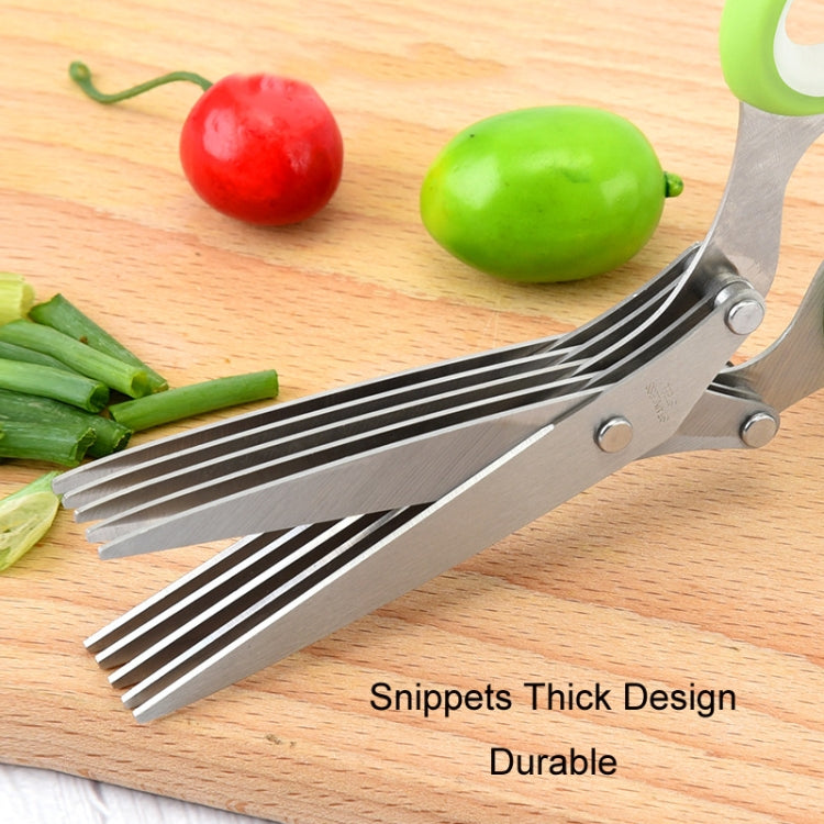 Five-Layer Vegetable Scissors Office Shredding Stainless Steel Scissors