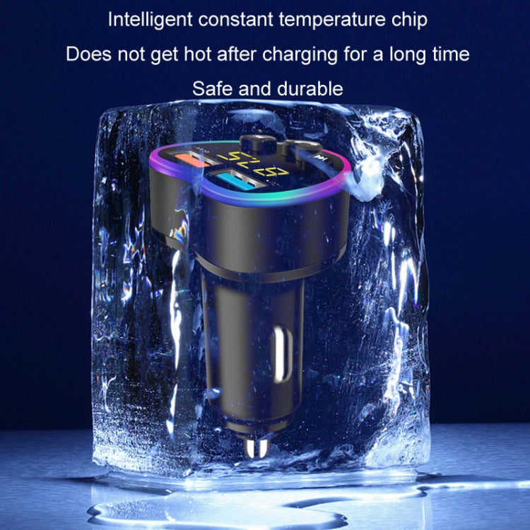 Car MP3 Bluetooth Player FM Transmitter Multifunctional Car Charger