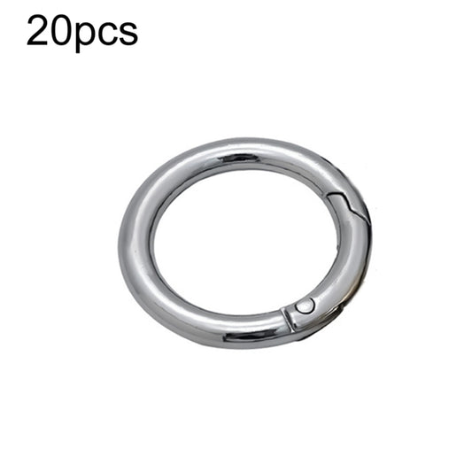 20pcs Zinc Alloy Spring Ring Metal Open Bag Webbing Keychain, 3 Points Silver, 4 Points Silver, 1 inch Silver, 4 Points Black, Inch 2 Light Gold, Inch 2 Silver, 5 Points Light Gold, 5 Points Black, 5 Points Silver, 6 Points Light Gold, 4 Points Light G...