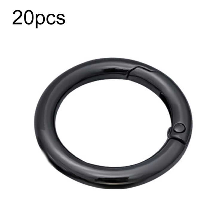 20pcs Zinc Alloy Spring Ring Metal Open Bag Webbing Keychain
