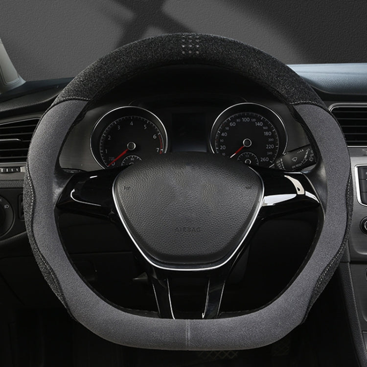 Turned Fur D Type Steering Wheel Cover