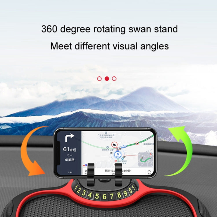 Car Center Console Mobile Phone Anti-skid Mat Temporary Parking Number Plate