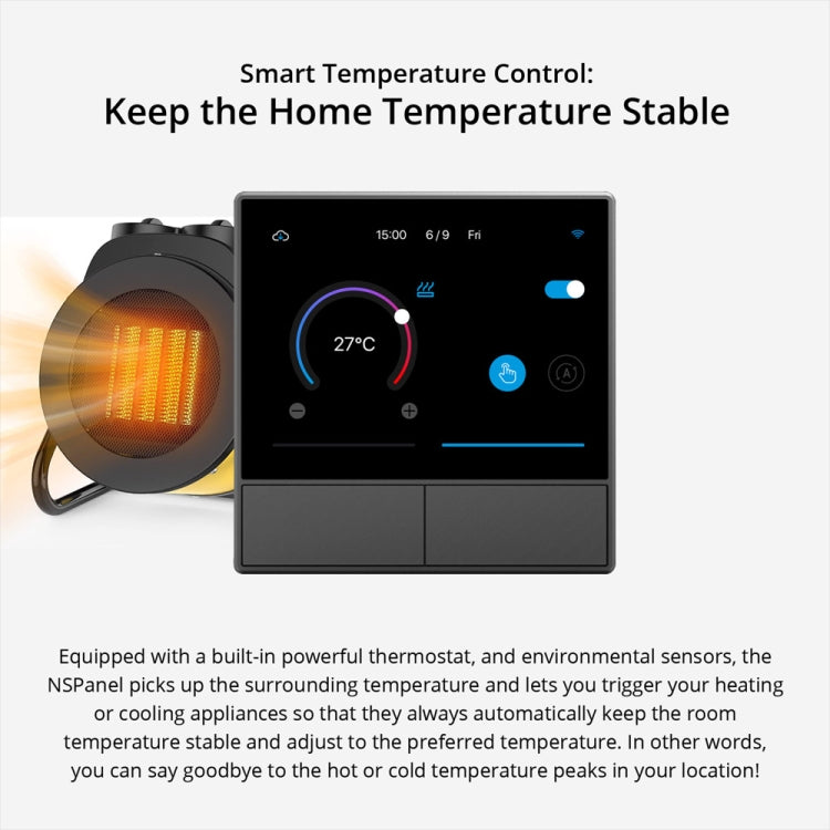 Sonoff NSPanel WiFi Smart Scene Switch Thermostat Temperature All-in-One Control Touch Screen