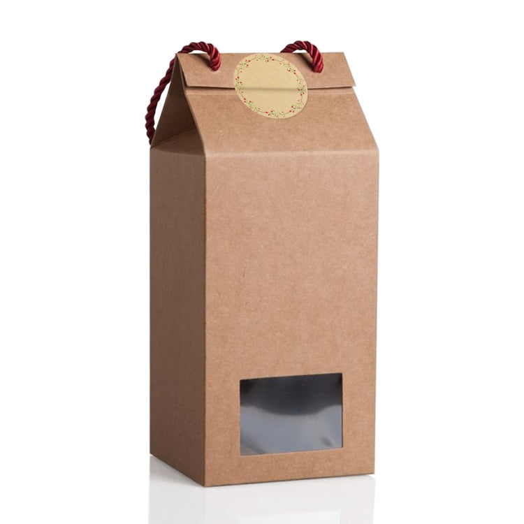 Kraft Paper Flower Plant Sticker Gift Packaging Decoration Sticker