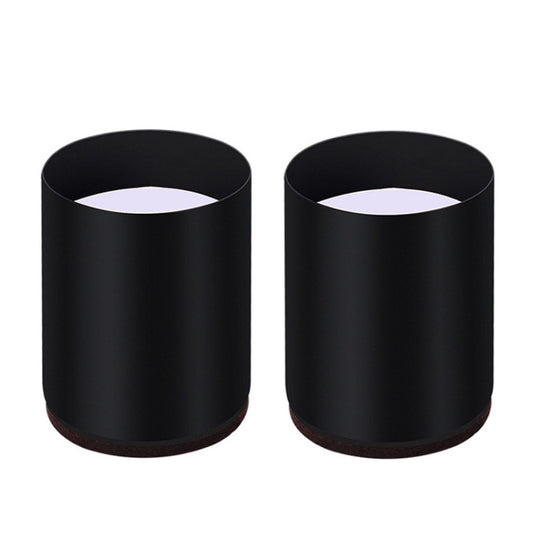 2pcs/set Furniture Carbon Steel Wraparound Heightening Foot Pad, Style:, Round 4x5cm (Black), Round 4x5cm (Brown), Round 6x5cm (Black), Round 6x5cm (Brown), Round 6x10cm (Black), Round 6x10cm (Brown), Square 4x5cm (Black), Square 4x5cm (Brown)