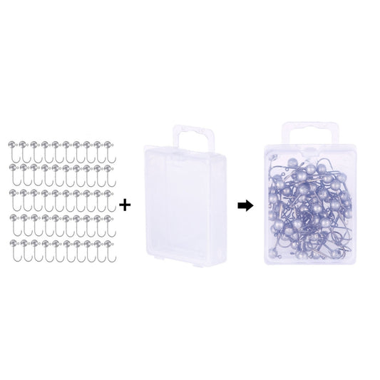 Lead Head Hook Fishing Gear Lua Anti-drop Hooks, HENGJIA JI035 50pcs 1g, HENGJIA JI035 40pcs 1.5g, HENGJIA JI035 30pcs 2g, HENGJIA JI035 20pcs 3.5g, HENGJIA JI035 15pcs 5g, HENGJIA JI035 10pcs 7g, HENGJIA JI035 8pcs 10g, HENGJIA JI035 6pcs 14g