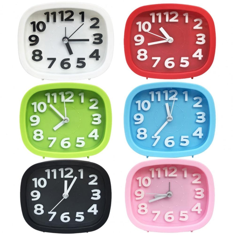 Square Candy Color Stereo Digital Silent Alarm Clock Children Student Alarm Clock