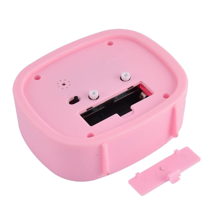 Square Candy Color Stereo Digital Silent Alarm Clock Children Student Alarm Clock