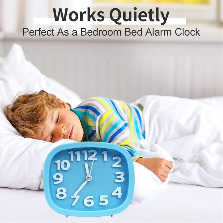 Square Candy Color Stereo Digital Silent Alarm Clock Children Student Alarm Clock