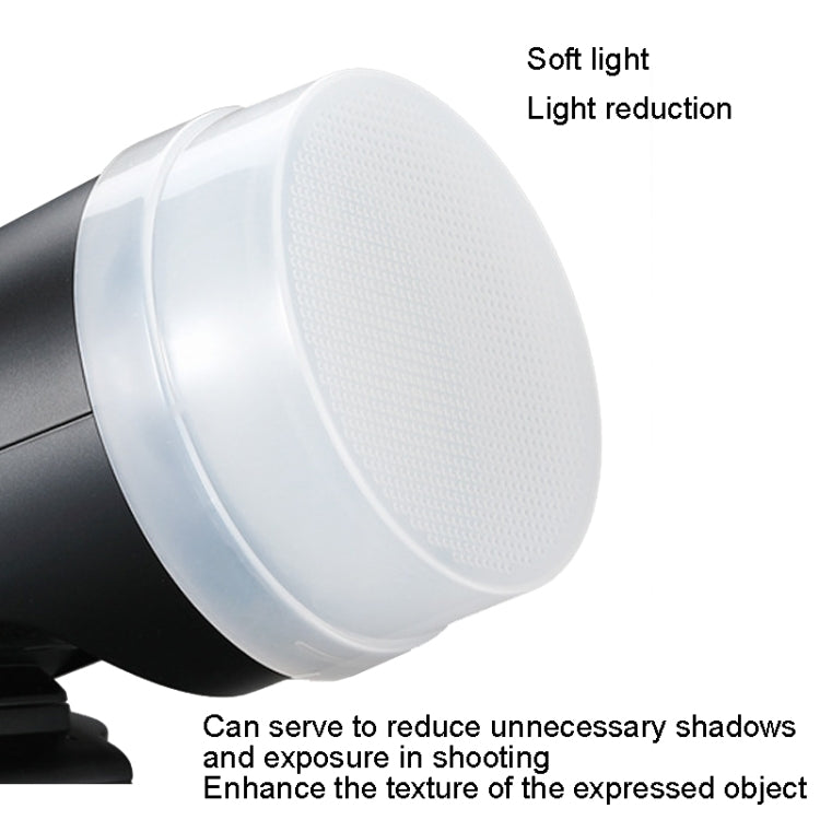 Round Light Head Universal SLR Camera Top Hot Shoe Light Soapbox, For Godox V1/AD100Pro/AD200/AD200Pro