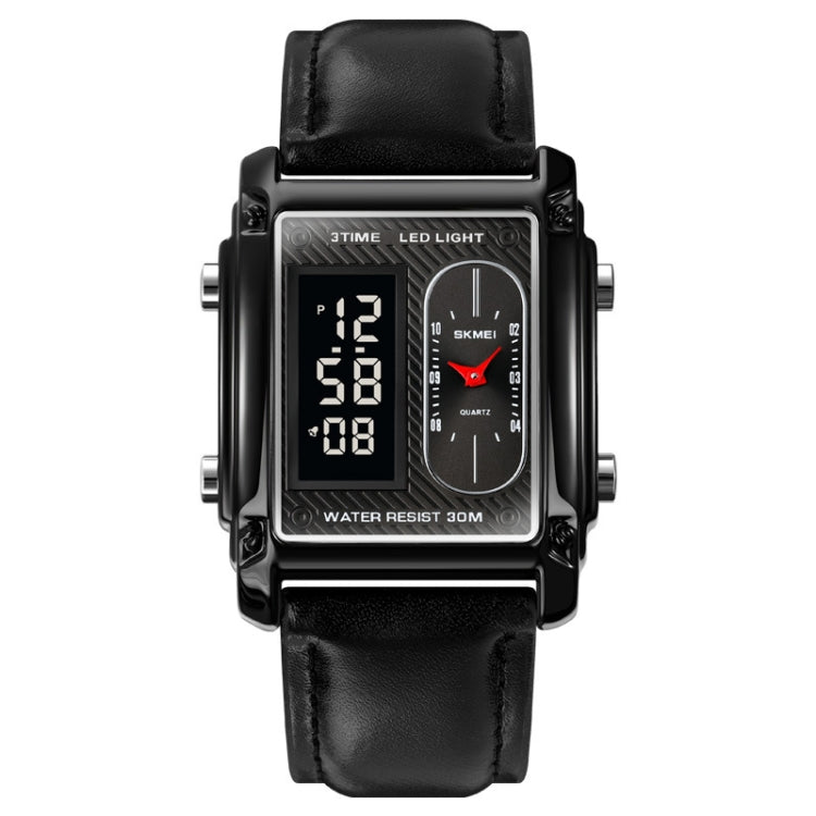 SKMEI 1868 Square Double Display Waterproof Men Watch, Style:
