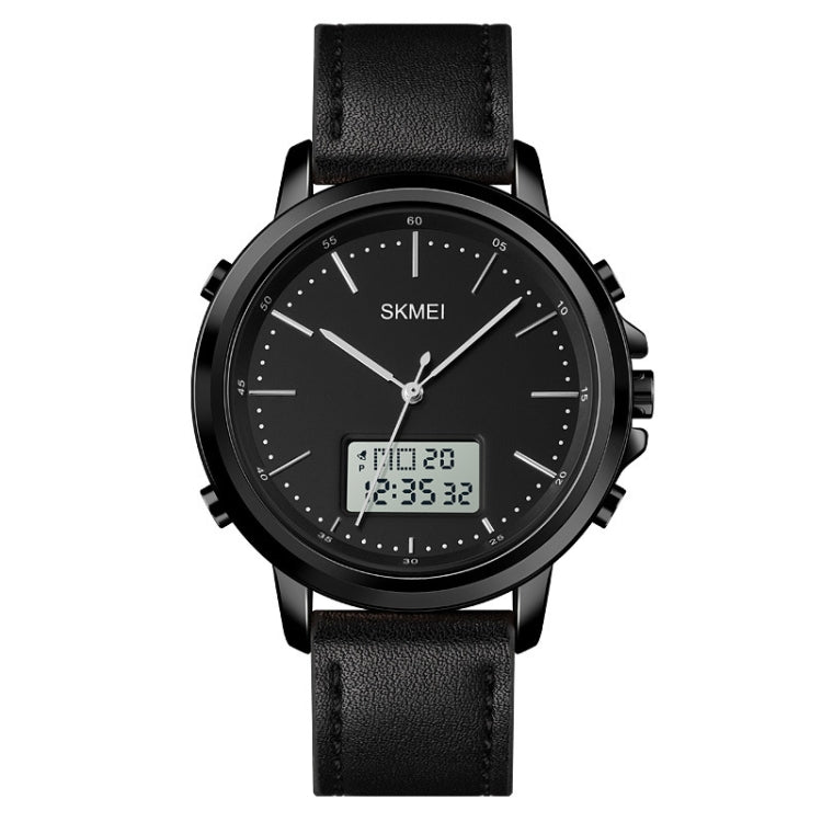 SKMEI 1652 Dual Movement Sports Leather Alloy Male Watch