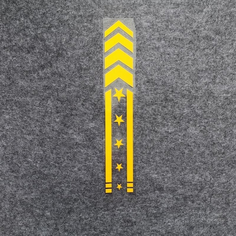 10pcs Motorcycle Car Fender Reflective Sticker Modified Decorative Waterproof Sticker, Arrow Star(White), Arrow Star(Blue), Arrow Star(Yellow), Arrow Star (Red), Arrow Star (Colorful Laser), Arrow Star(Black)