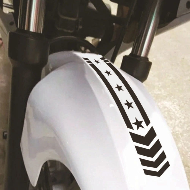 10pcs Motorcycle Car Fender Reflective Sticker Modified Decorative Waterproof Sticker, Arrow Star(White), Arrow Star(Blue), Arrow Star(Yellow), Arrow Star (Red), Arrow Star (Colorful Laser), Arrow Star(Black)