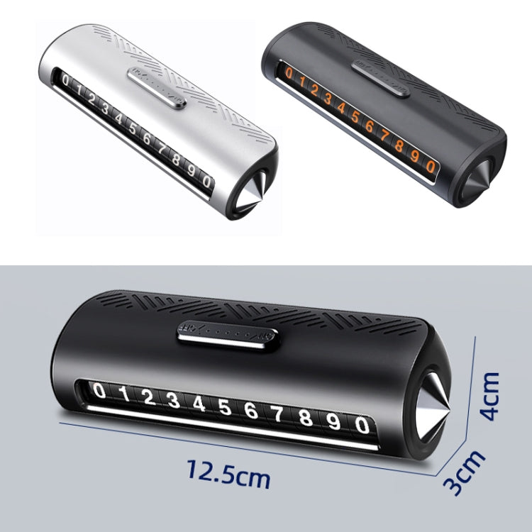 Vehicle Safety Hammer Temporary Parking Phone Number Plate