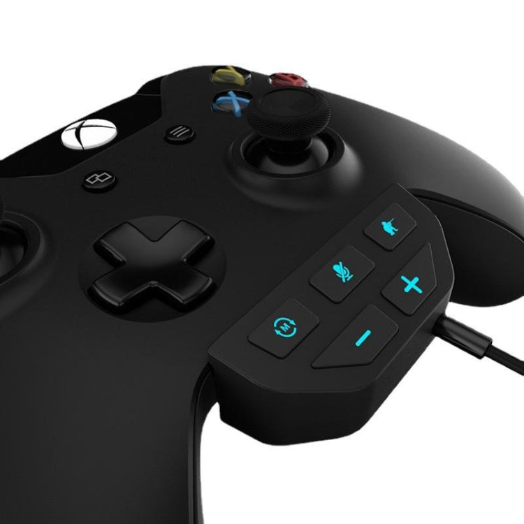 For Microsoft Xbox One S / X / Elite HS-XO193A Gamepad Sound Enhancer 3.5mm Converter Headphone Adapter