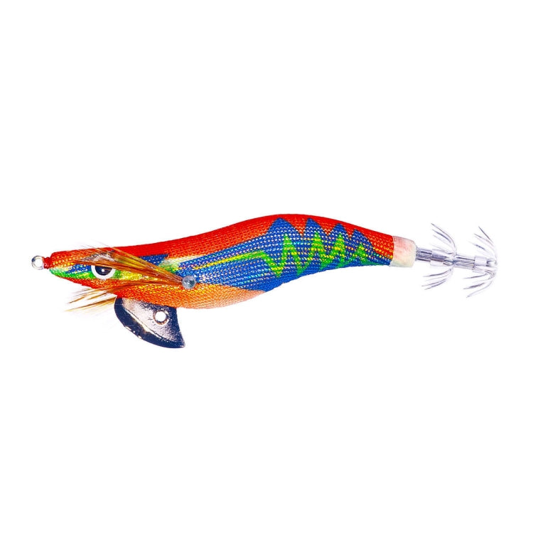 Hengjia SJ037 Luminous Electroplated Flash Wooden Shrimp Squid Lures, SJ037 (Yellow), SJ037 (Red), SJ037 (Orange)