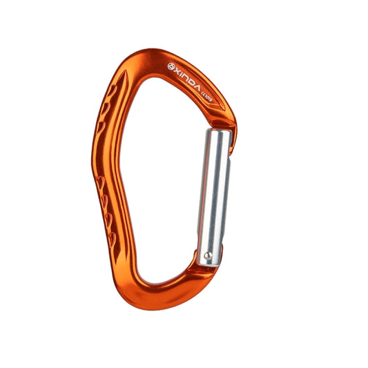 XINDA  22KN Rock Climbing  Straight Quickdraw Spring-loaded Gate Buckle Aluminum Carabiner, XD-8126 (Orange), XD-8126 (Silver), XD-8126 (Blue), XD-8126 (Black), XD-8126 (Red)
