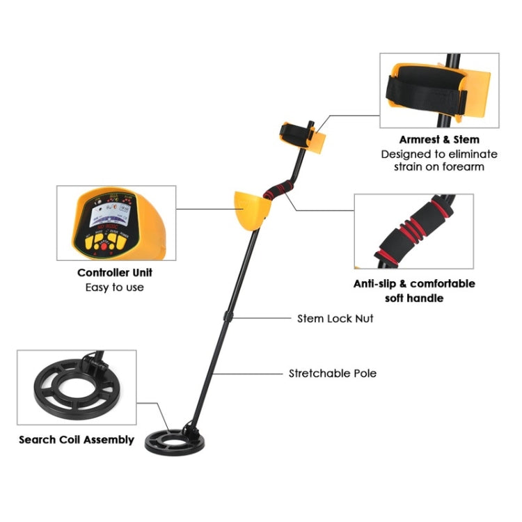 MD9020C High Sensitivity LCD Display Metal Detector