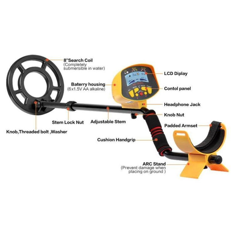 MD9020C High Sensitivity LCD Display Metal Detector