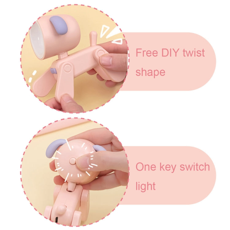 Rechargeable DIY Cartoon Night Light Desktop Ornament Mini Table Lamp