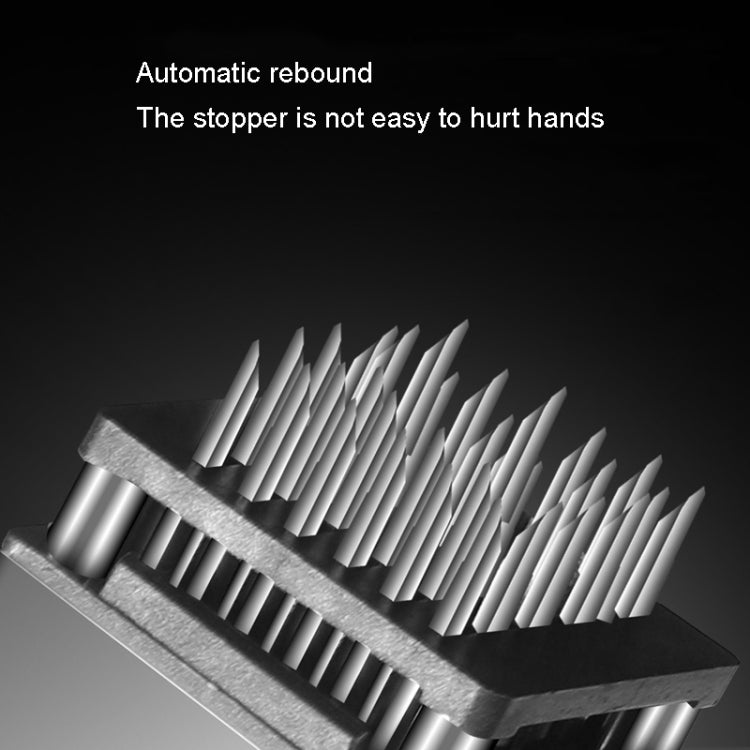 Kacheeg Stainless Steel Steak Tenderizer Double-sided Meat Looper, Style: