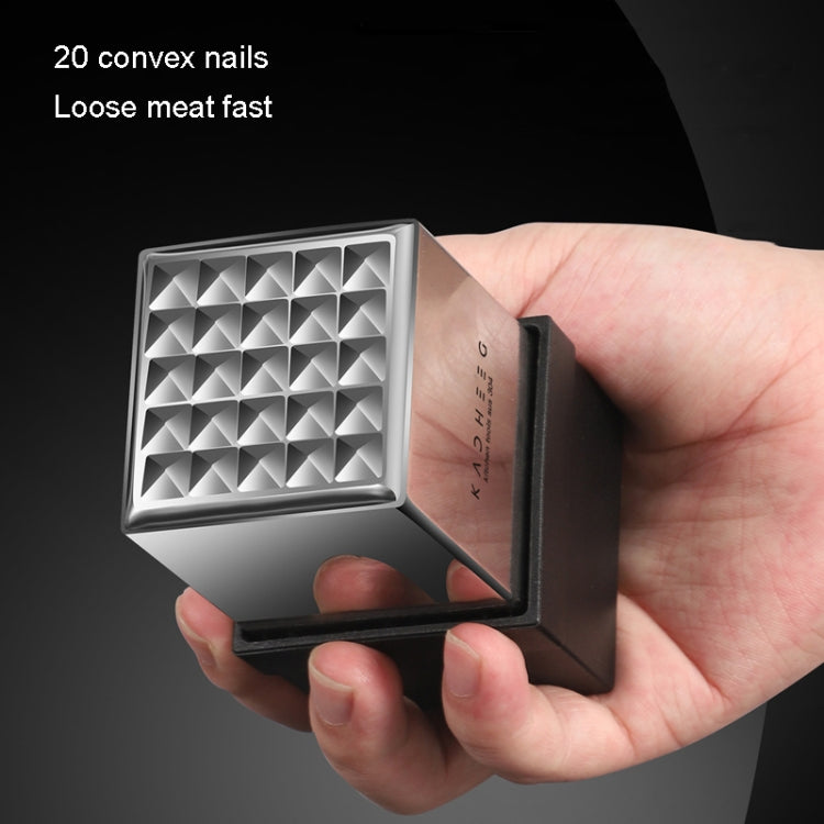 Kacheeg Stainless Steel Steak Tenderizer Double-sided Meat Looper, Style: