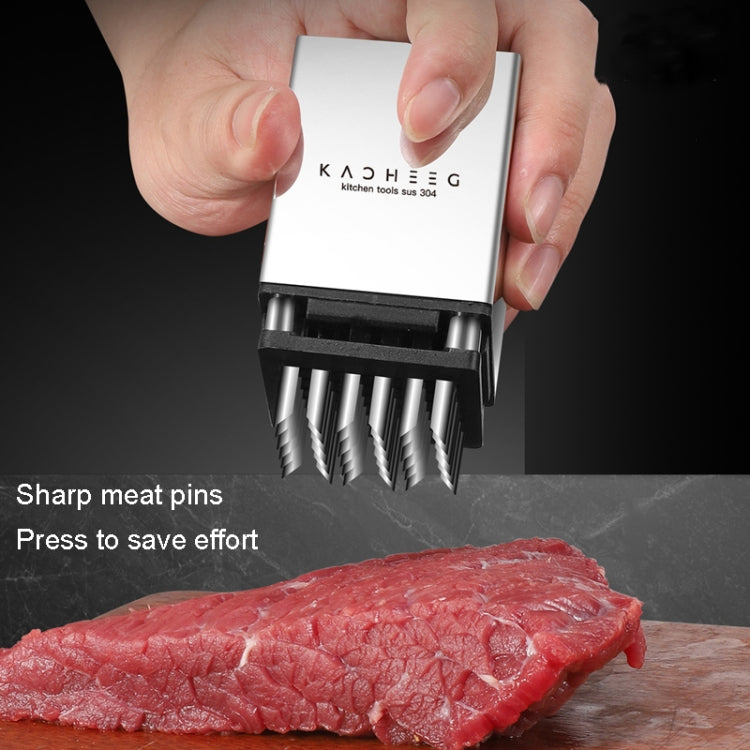 Kacheeg Stainless Steel Steak Tenderizer Double-sided Meat Looper, Style: