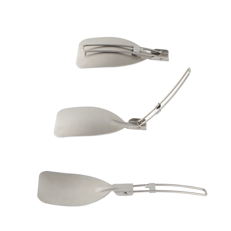 304 Stainless Steel Folding Frying Spatula Outdoor Camping Portable Tableware