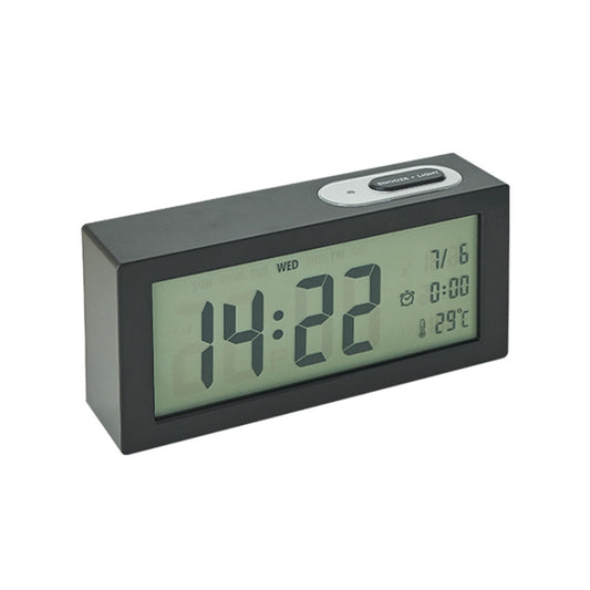 8890H Multifunctional Photosensitive Bedside Small Alarm Clock LCD Screen Digital Clock