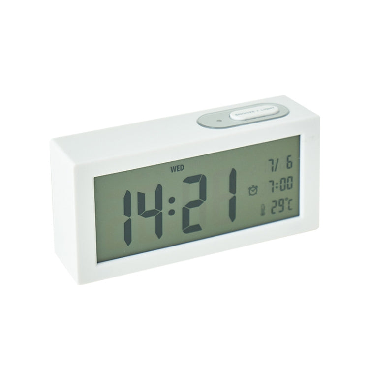 8890H Multifunctional Photosensitive Bedside Small Alarm Clock LCD Screen Digital Clock