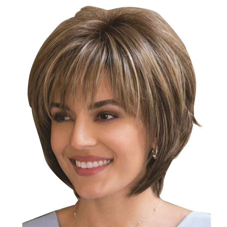 Women High Temperature Silk Curly Short Hair Wig