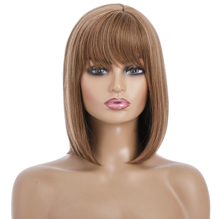 Ladies High Temperature Silk Short Wig Chemical Fiber Headgear