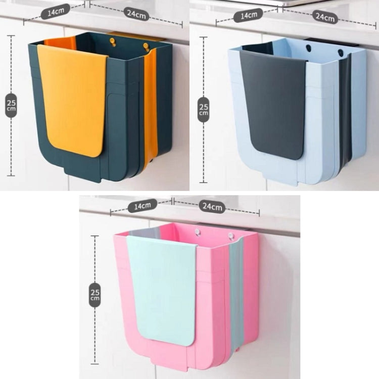 Kitchen Hanging Folding Trash Can Food Waste Storage Bin