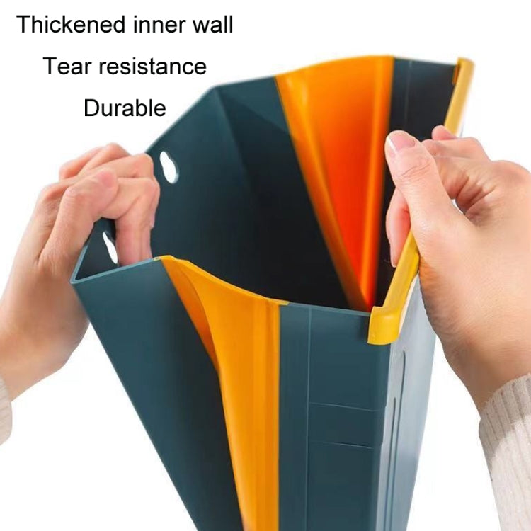 Kitchen Hanging Folding Trash Can Food Waste Storage Bin