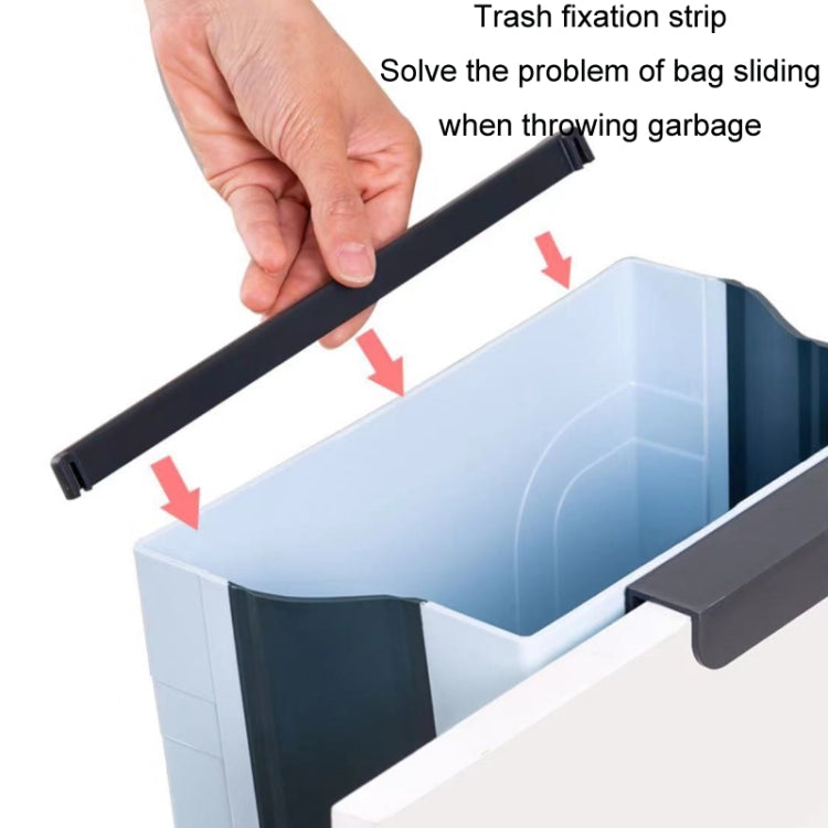 Kitchen Hanging Folding Trash Can Food Waste Storage Bin