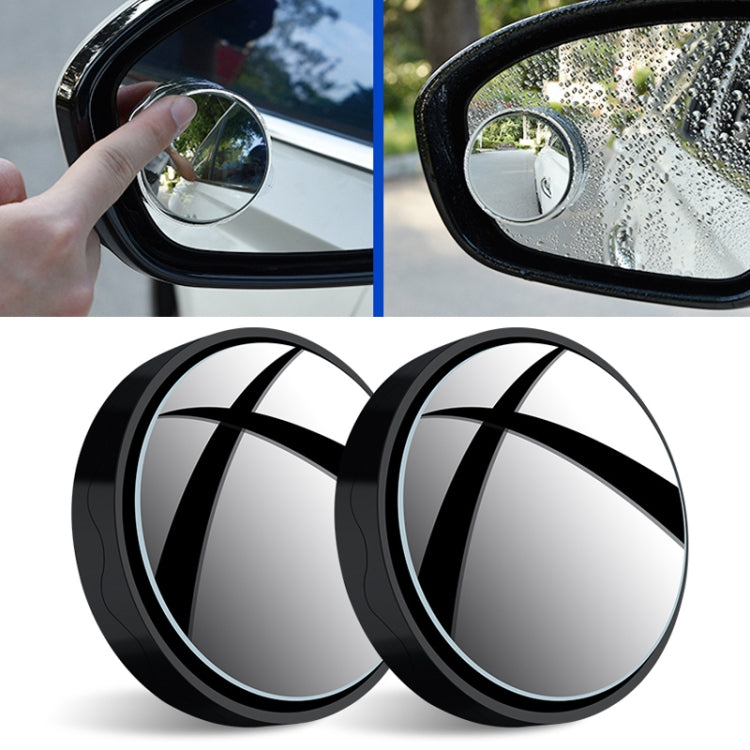 1pair Reversing Mirror Small Round Mirror HD Large View Suction Cup Blind Spot Mirror