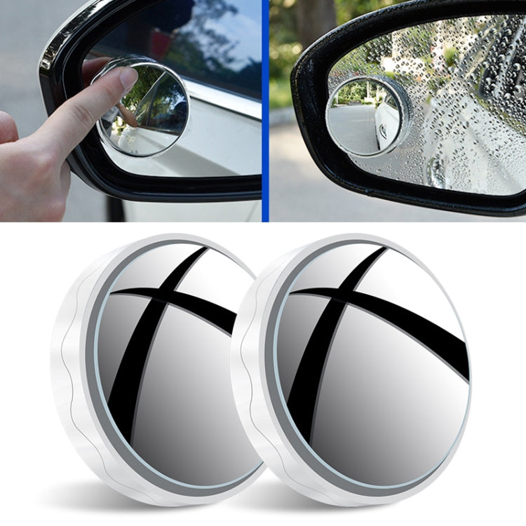 1pair Reversing Mirror Small Round Mirror HD Large View Suction Cup Blind Spot Mirror