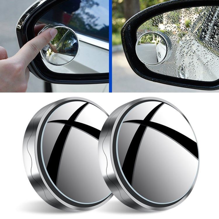 1pair Reversing Mirror Small Round Mirror HD Large View Suction Cup Blind Spot Mirror