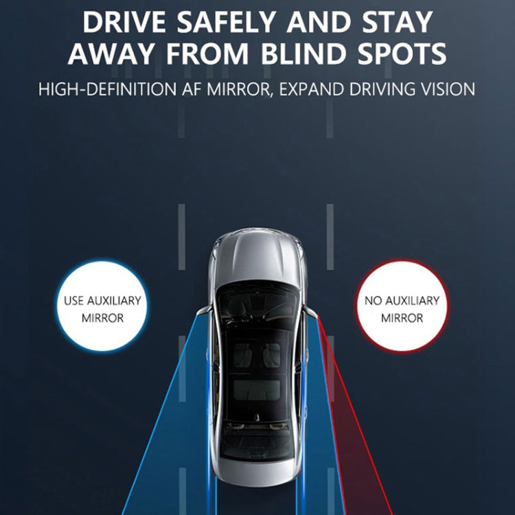 1pair Reversing Mirror Small Round Mirror HD Large View Suction Cup Blind Spot Mirror