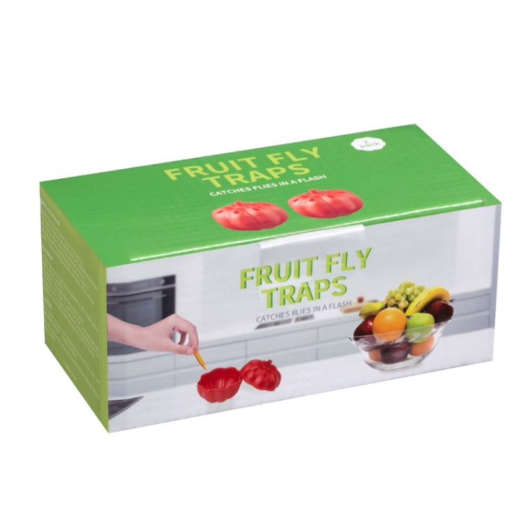 SK116 2pcs Small Pumpkin Fruit Fly Traps Fruit Flying Worm Catcher