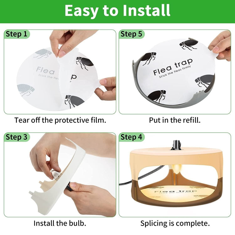 SK111 Pet Household Flea Lamp Flea Sticky Trapper Flea Capture Device